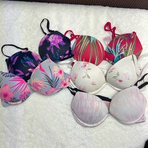 Bundle VS Pink Super Push-up Bras